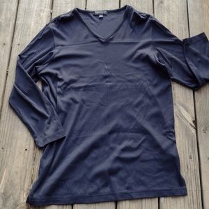 Hh) Karen Kane Lifestyle Women’s Medium Long Sleeve Top – Dark Navy Blue